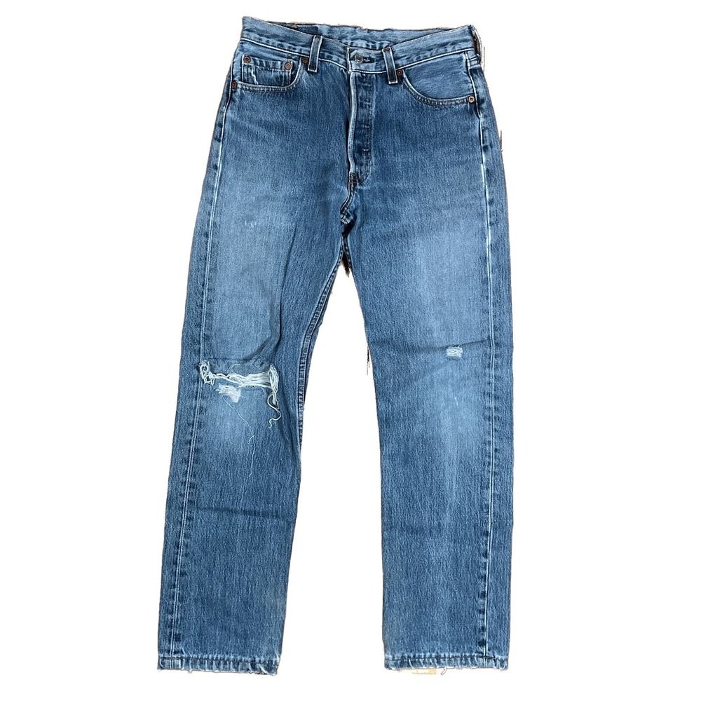Vintage 90s Levi's 501XX Jeans Tagged 28x29 (30x36Tag) USA Distressed Grunge